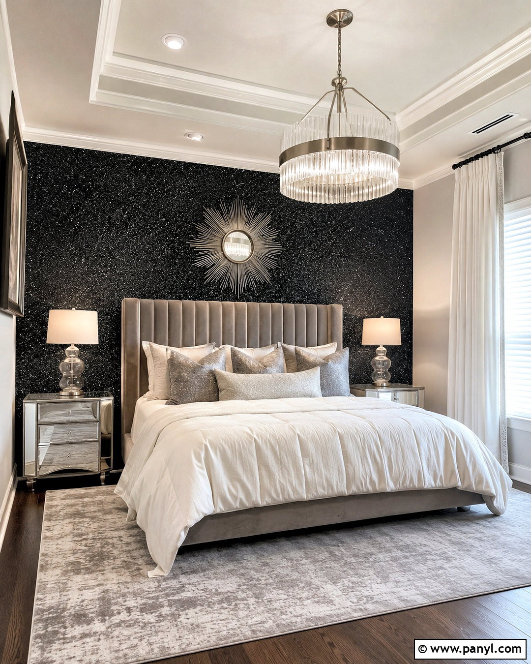 Glam Dark Glitter Wallpaper Bedroom - 20 dark glitter wallpaper ideas