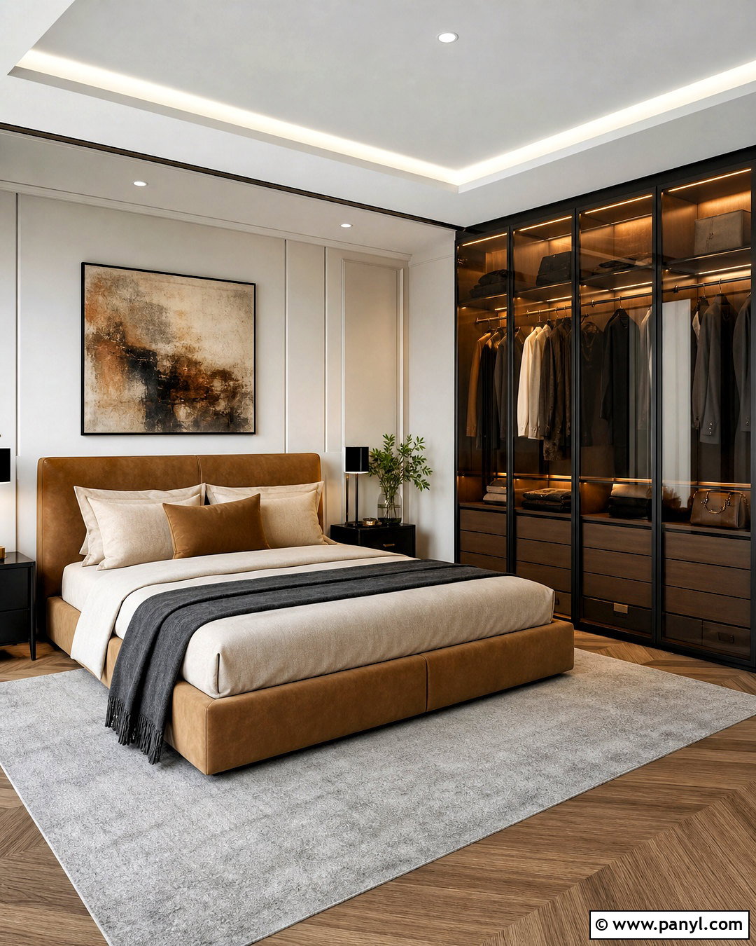 Glass Door Wardrobe - 20 wardrobe design bedroom ideas