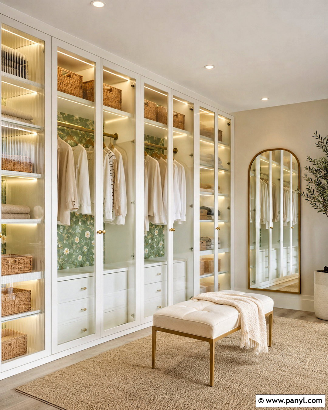 Glass Front Wardrobe Wallpaper - 40 Wardrobe Wallpaper Ideas
