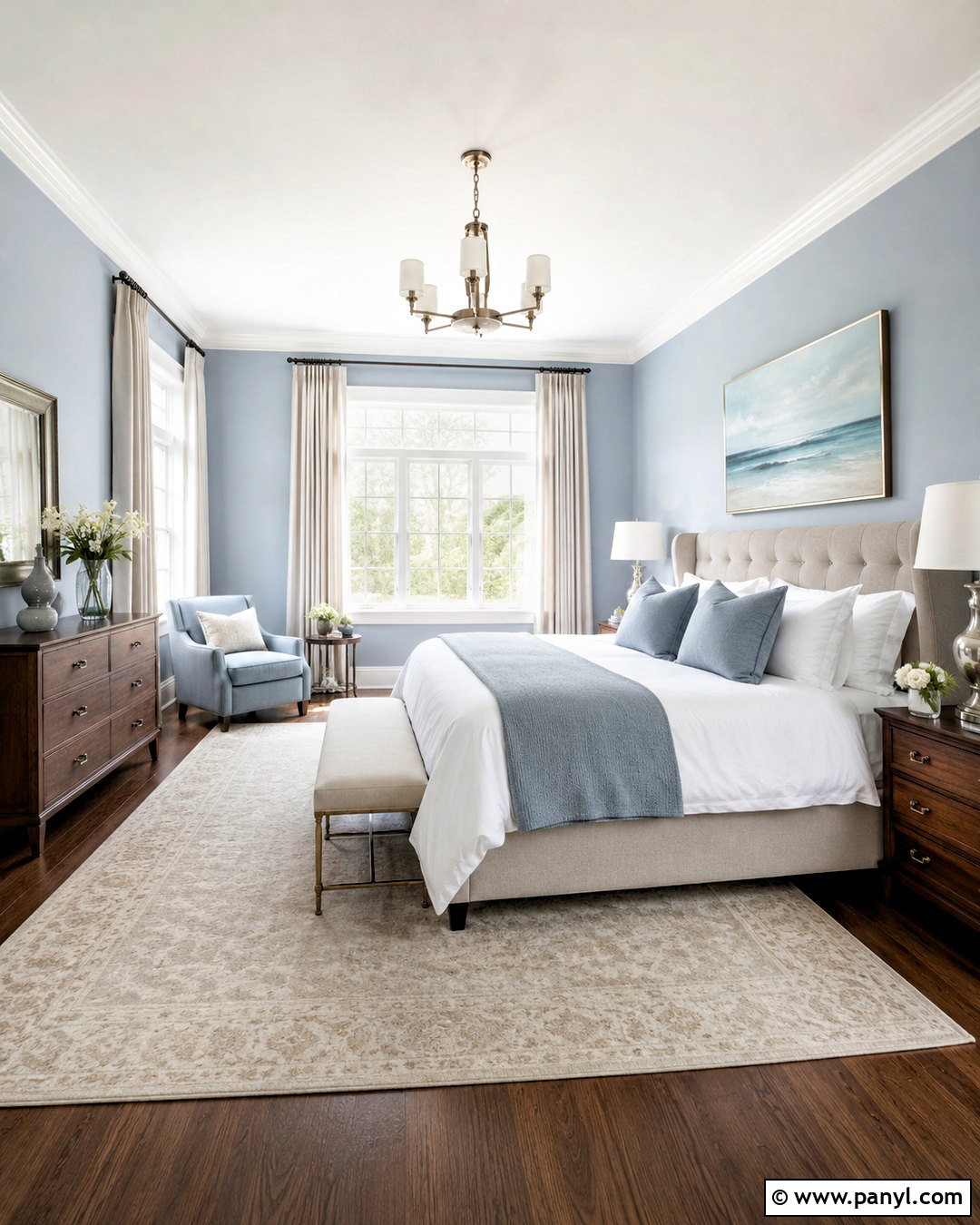 Glass Slipper Bedroom - 20 light blue paint colors for bedroom ideas