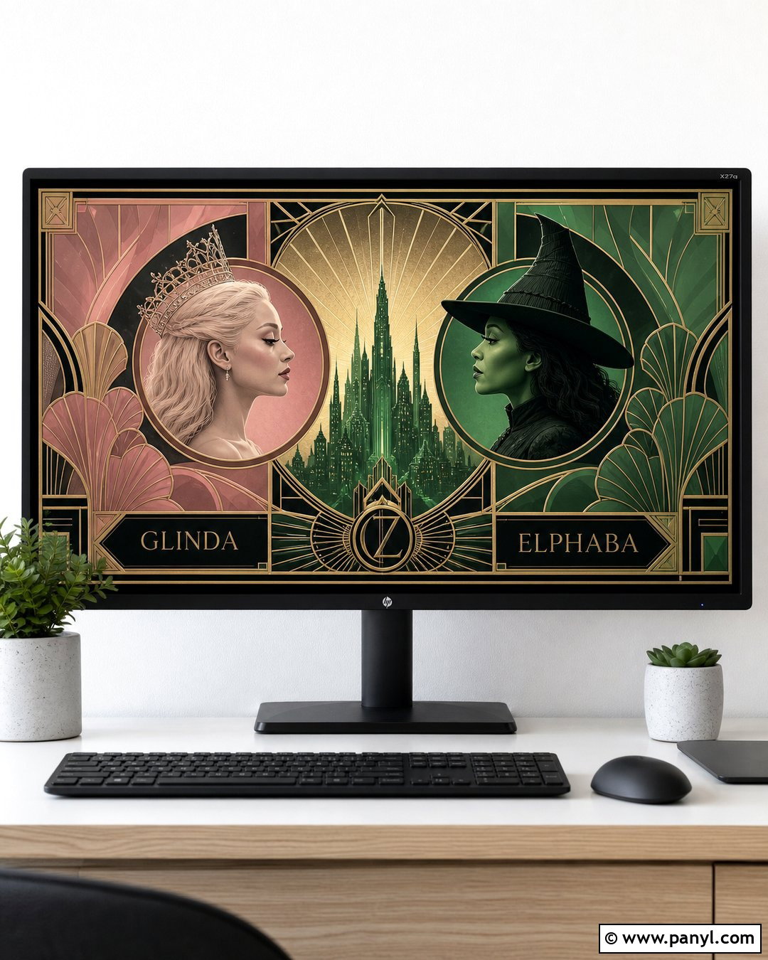 Glinda And Elphaba Art Deco Wallpaper - 30 Glinda And Elphaba Wallpaper Ideas