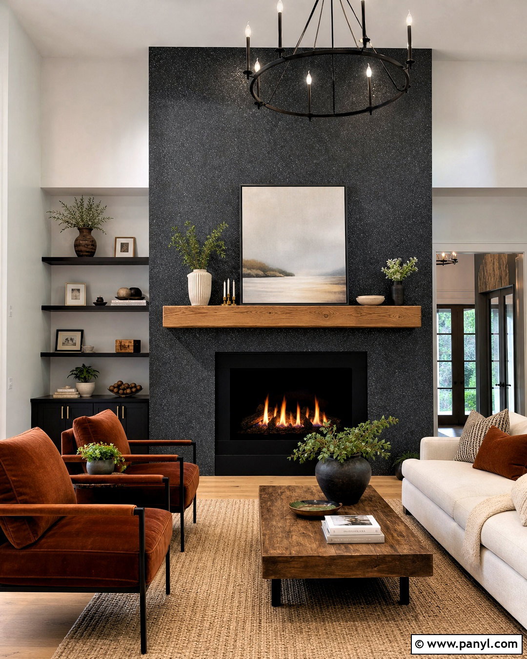 Glitter Fireplace Accent Wall Living Room - 20 glitter accent wall ideas