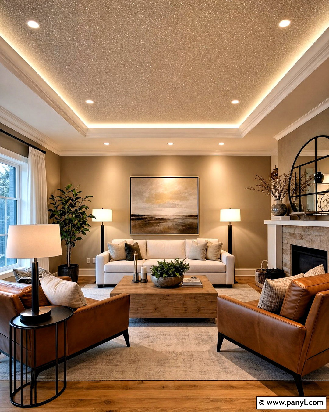 Glitter Tray Ceiling Living Room - 20 glitter ceiling ideas