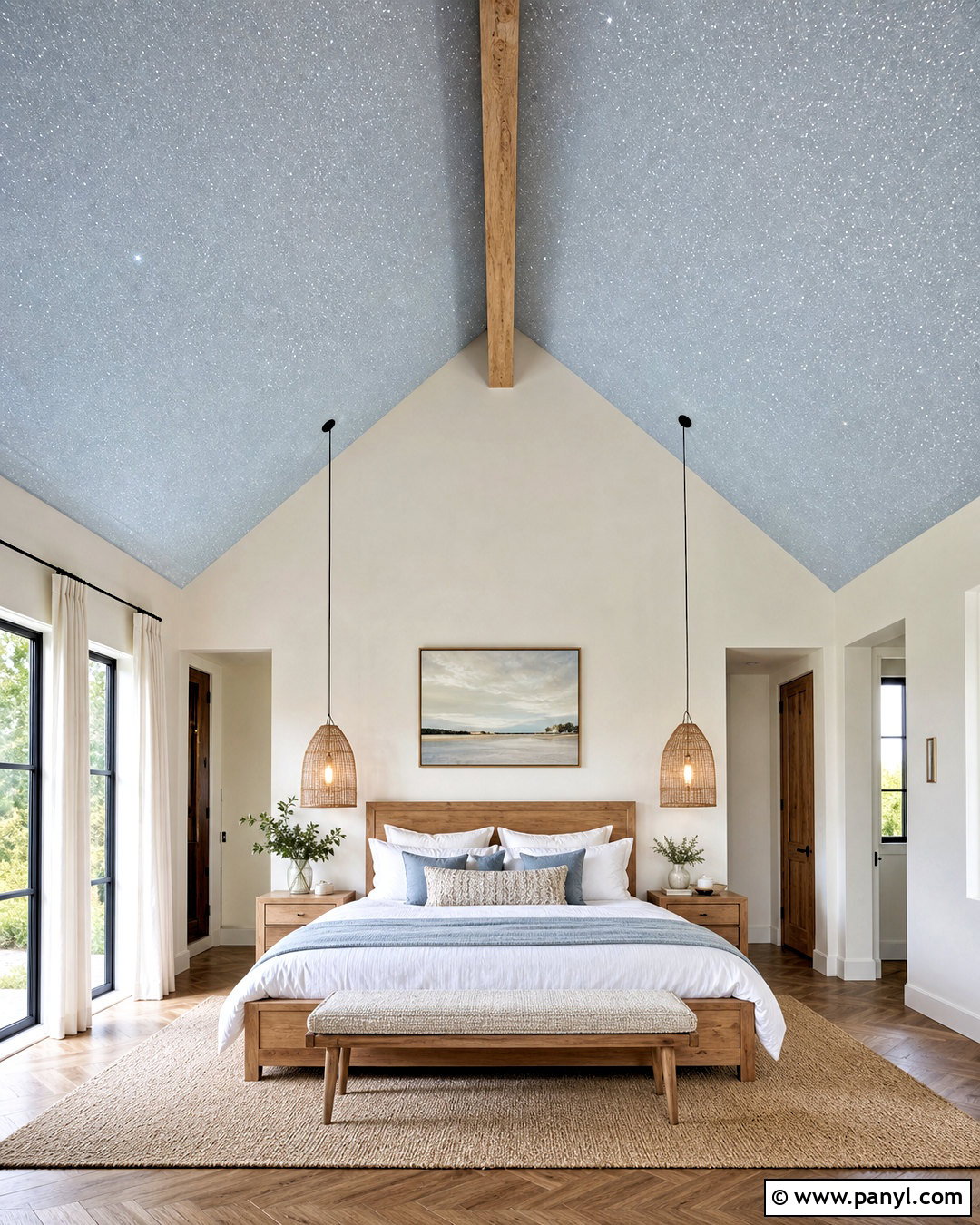 Glitter Vaulted Ceiling Bedroom - 20 glitter ceiling ideas