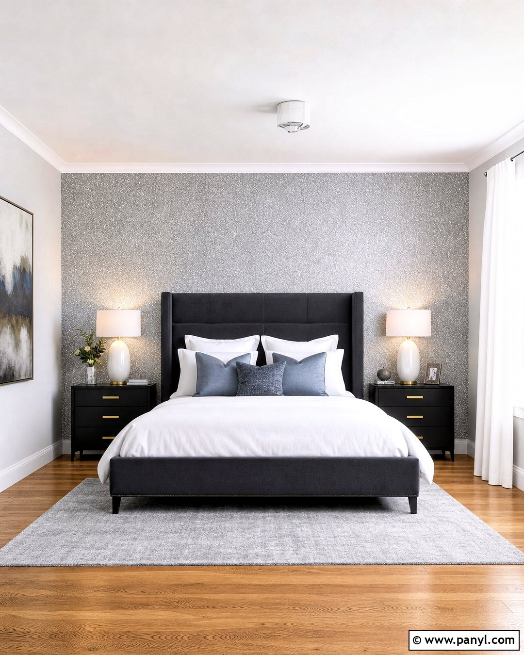 Glitter Wallpaper Accent Wall Bedroom - 20 glitter accent wall ideas