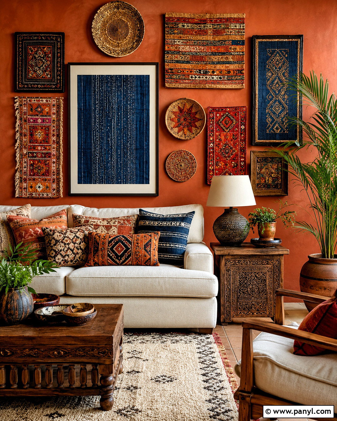 Global Textile Maximalist Wall Art - 20 maximalist wall art ideas