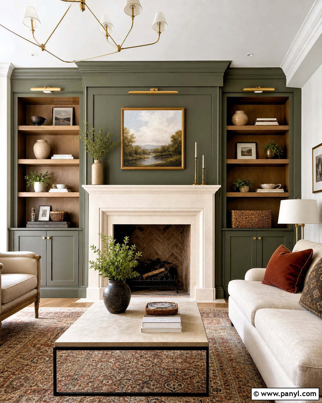 Gloucester Sage Fireplace Built-Ins - 20 gloucester sage benjamin moore ideas