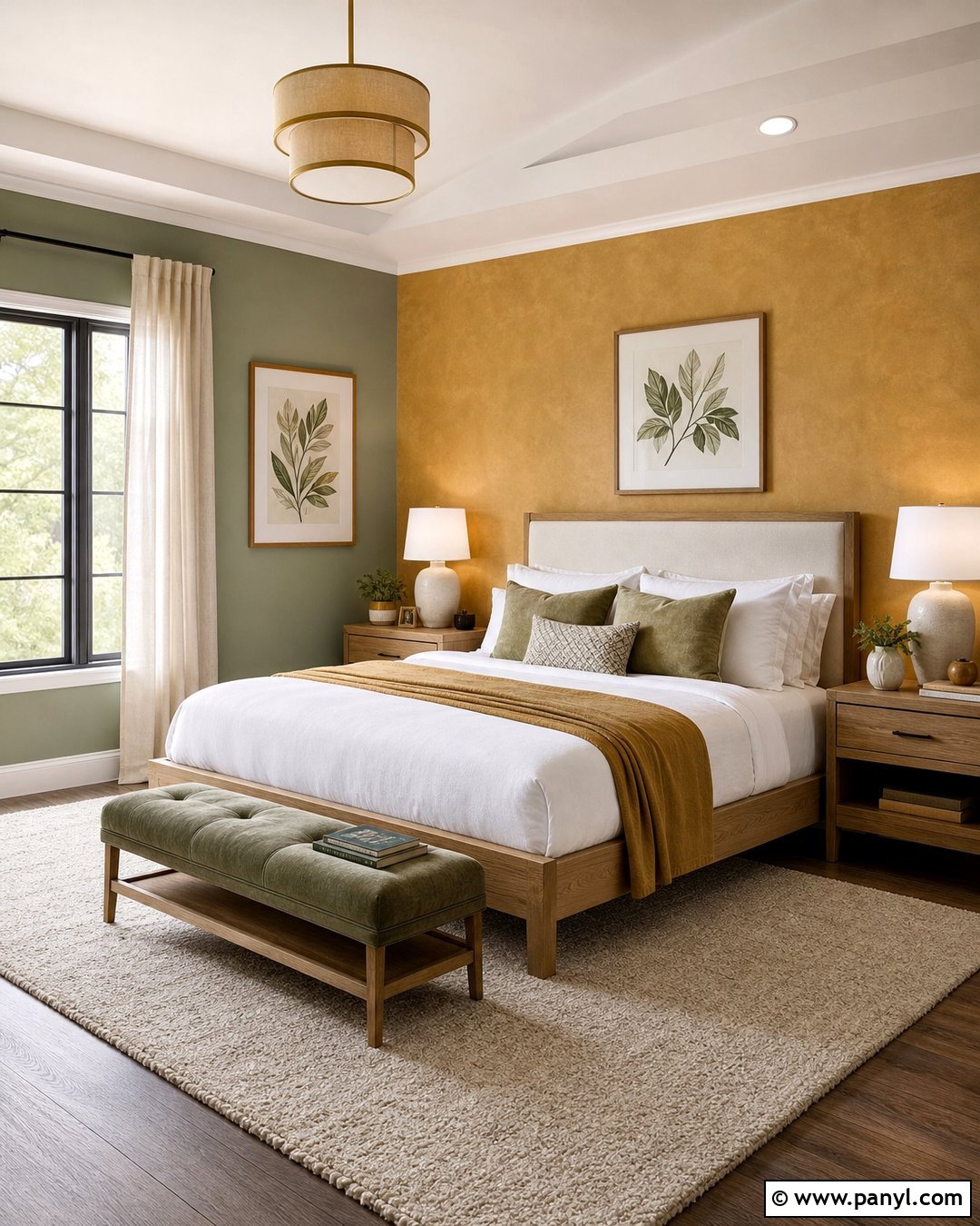 Gold And Sage Bedroom Walls - 30 Golden Wall Paint Ideas