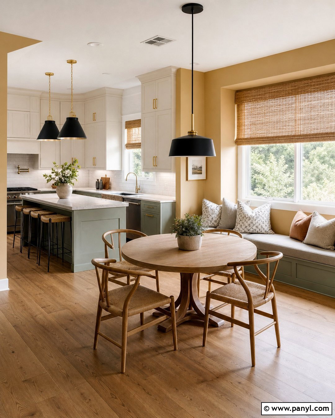Gold And Sage Kitchen - 25 Gold Wall Color Ideas