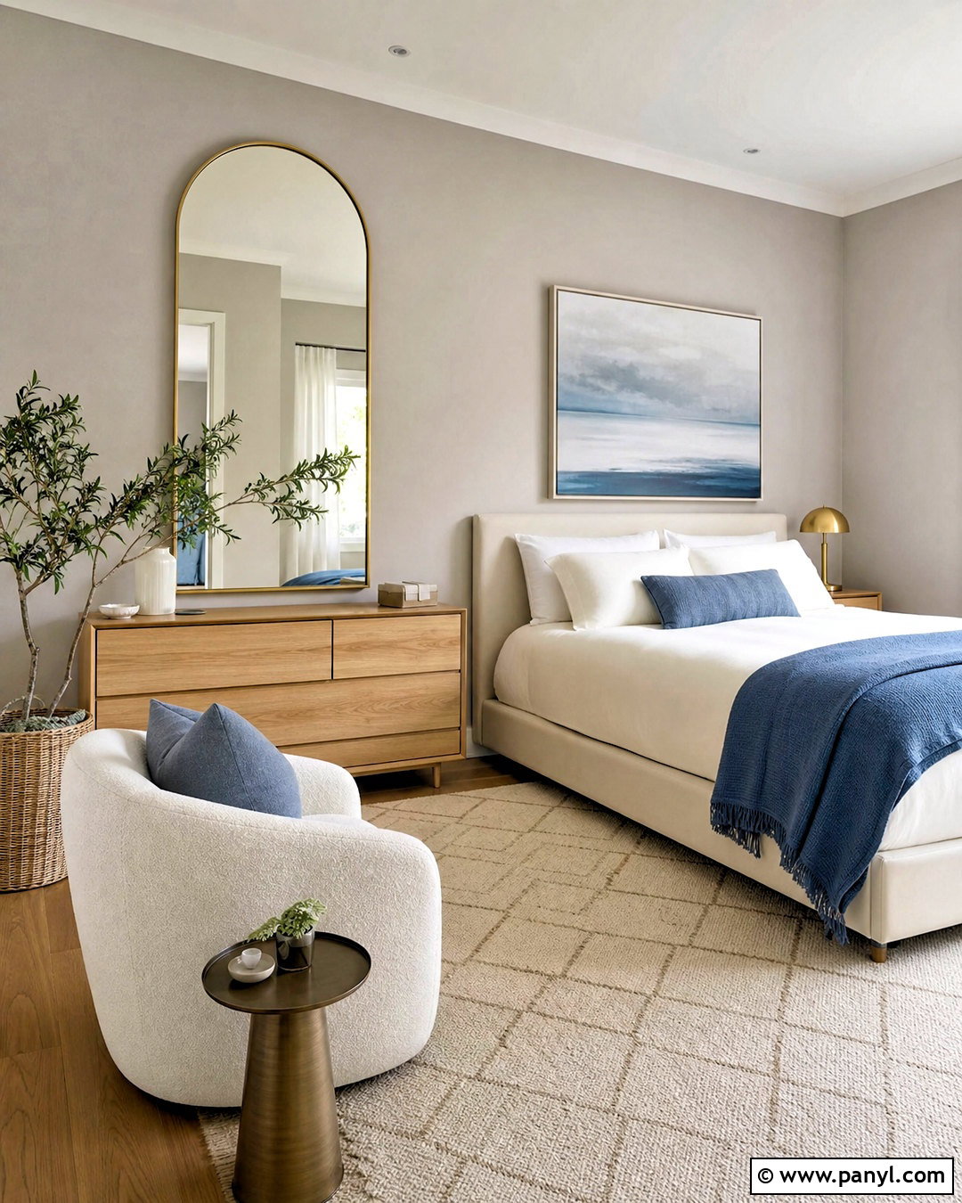 Gold Arch Mirror Bedroom - 20 gold wall decor bedroom ideas