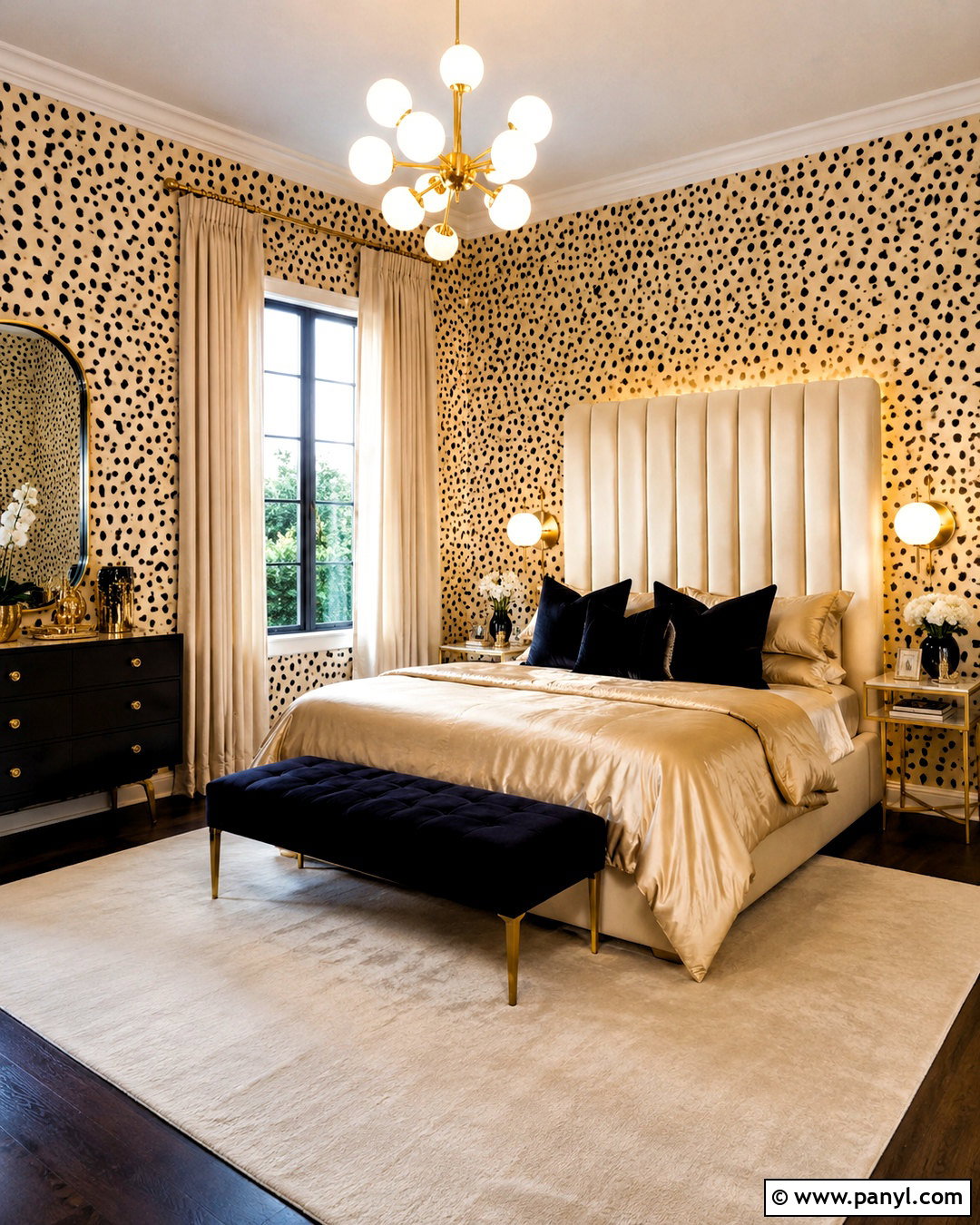 Gold Dalmatian Wallpaper Bedroom - 20 dalmation wallpaper bedroom ideas