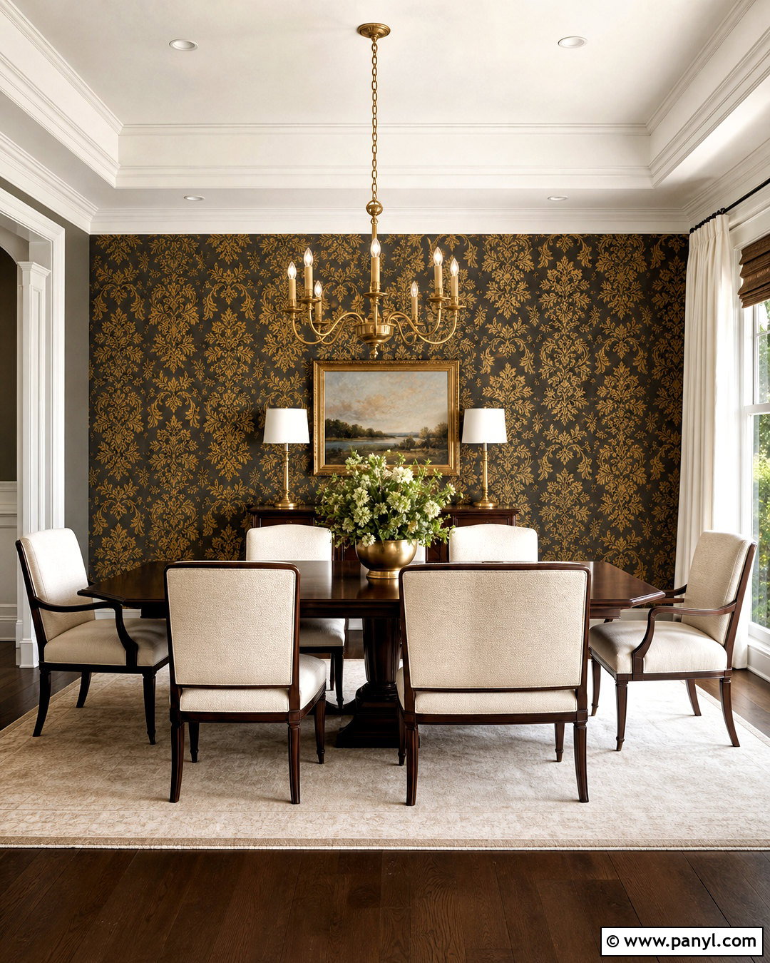 20 Gold Accent Wall Ideas for a Chic, Luxe Living Room Update