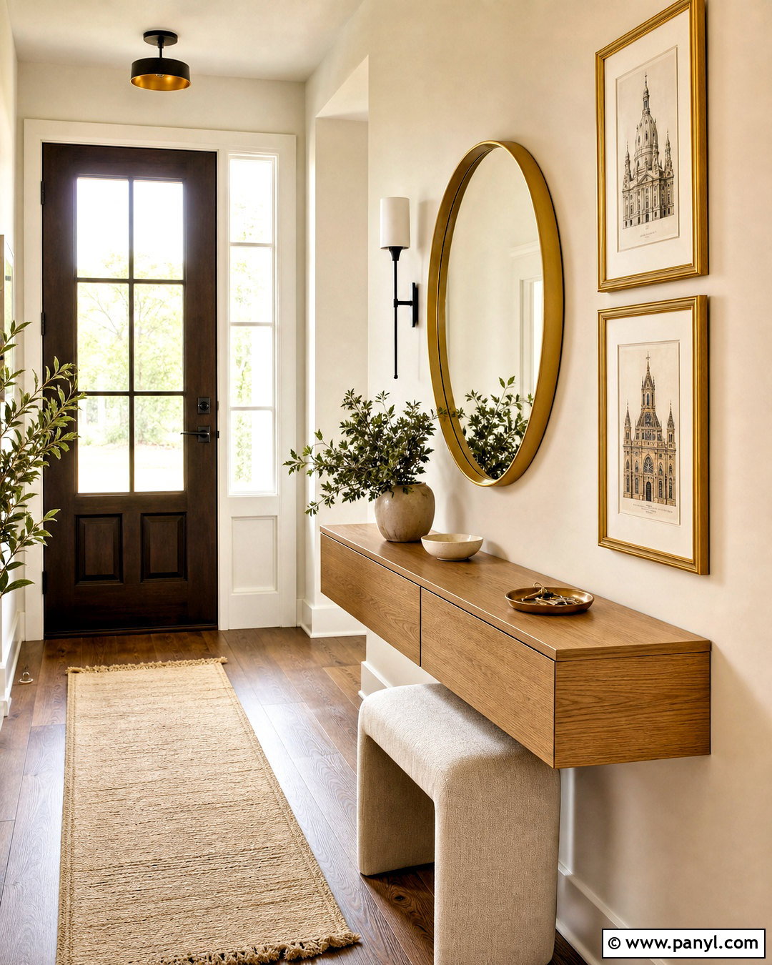 Gold Entryway Wall Decor - 20 golden wall decor ideas