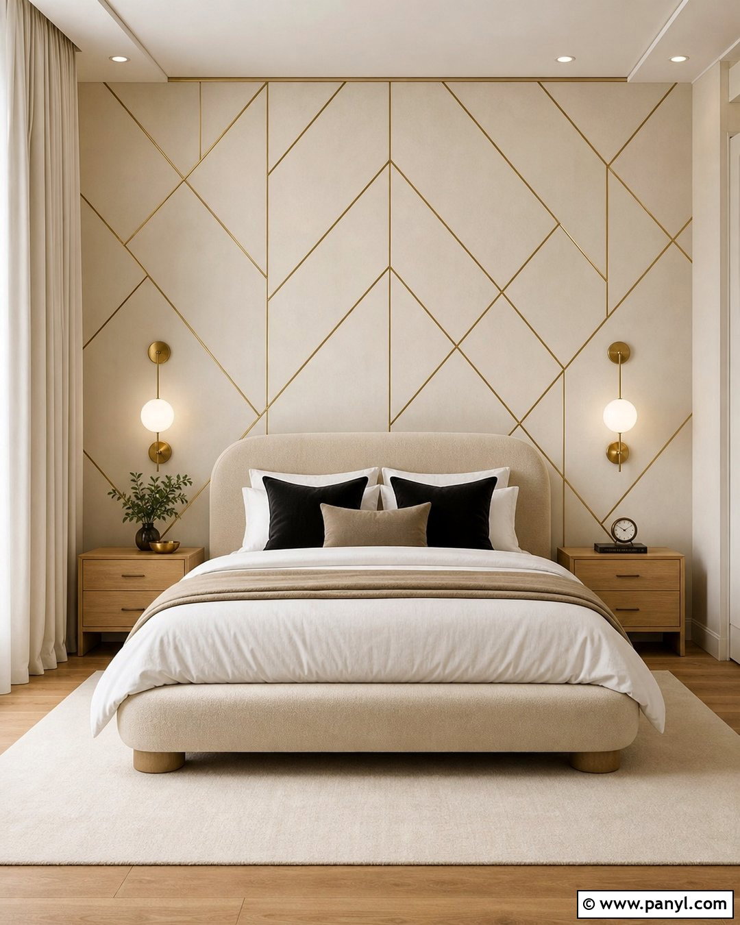 Gold Geometric Wall - 35 Gold Walls