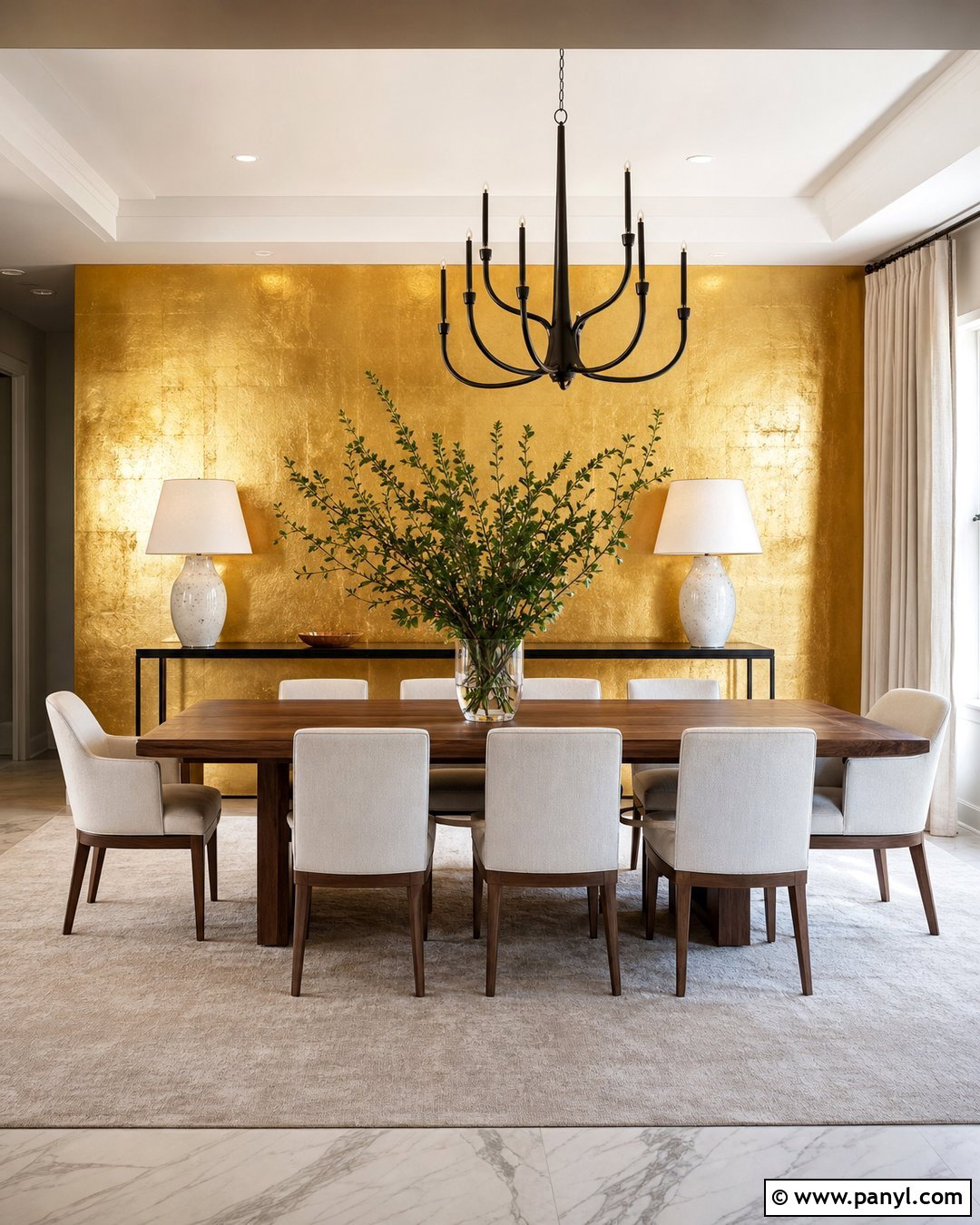 35 Golden Wall Ideas for a Warm, Luxurious Home Makeover