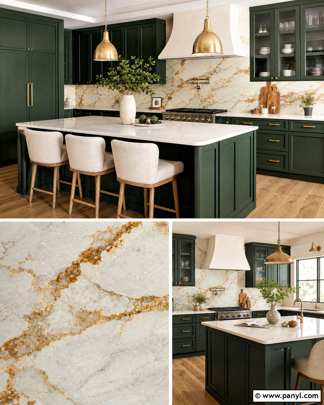 Gold Marble Kitchen Backsplash - 20 gold texture ideas