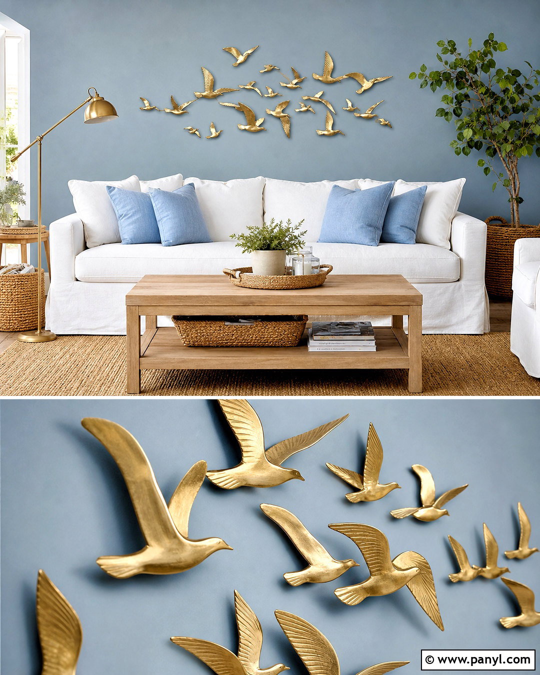 Gold Metal Bird Wall Art - 20 gold metal wall art ideas
