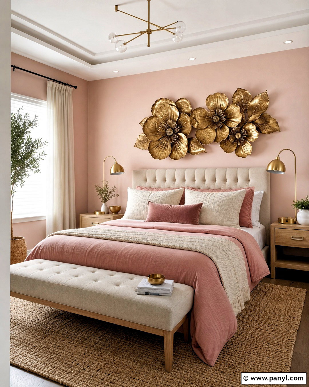 Gold Metal Flower Wall Art - 20 gold metal wall art ideas