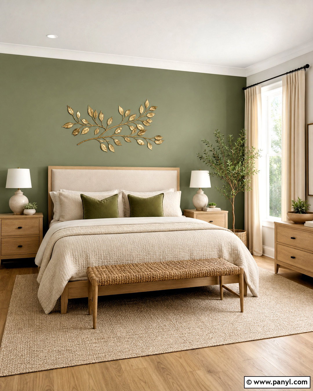 Gold Metal Leaf Wall Decor Bedroom - 20 gold wall decor bedroom ideas