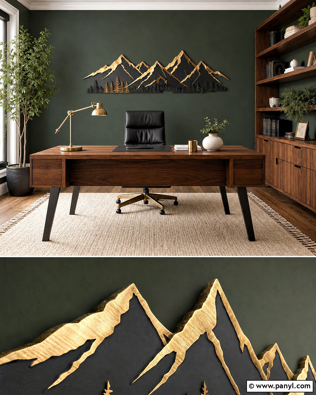 Gold Metal Mountain Wall Art - 20 gold metal wall art ideas