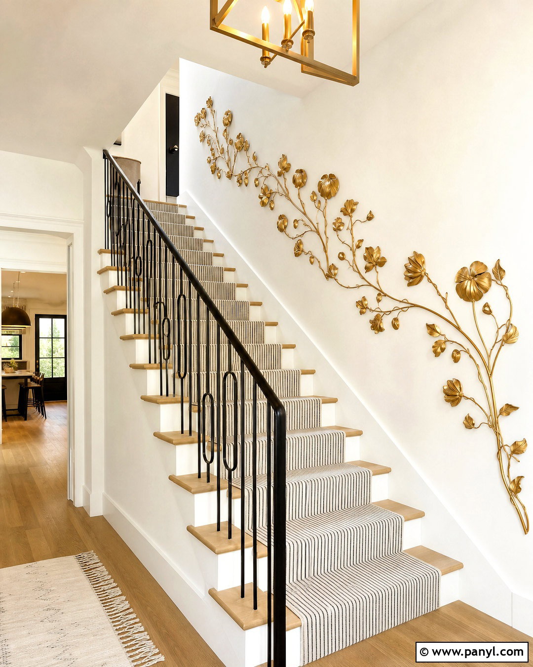 Gold Metal Wall Art For Staircase - 20 gold metal wall art ideas