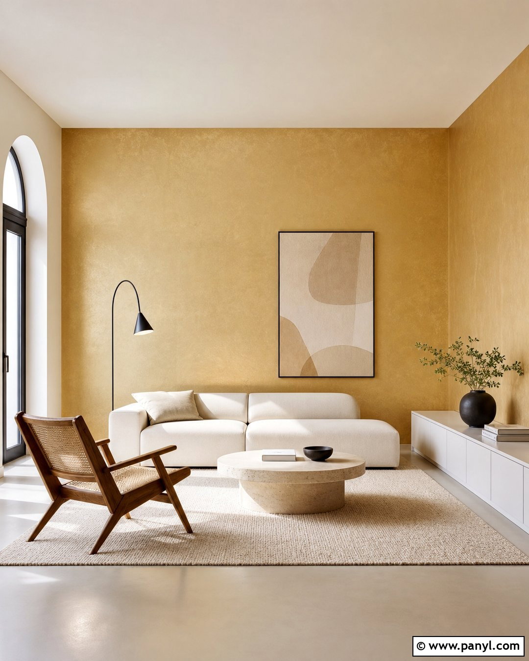 Gold Minimalist Wall - 35 Gold Walls