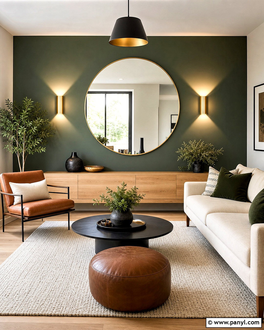 Gold Mirror Accent Wall - 20 golden mirror wall ideas