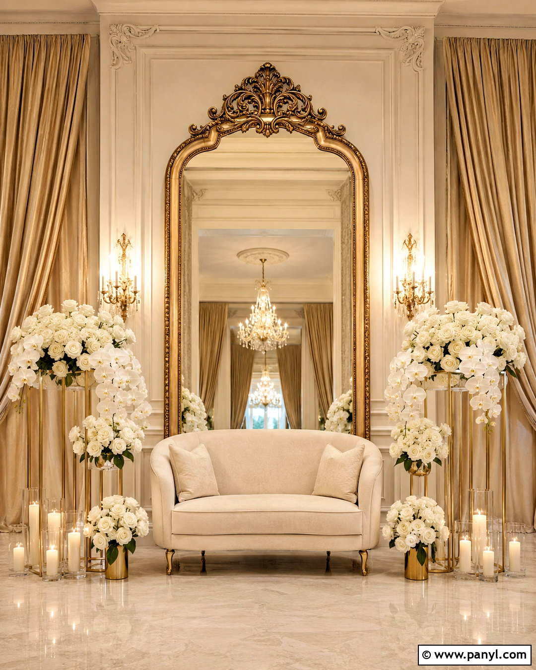 Gold Mirror Backdrop - 20 mirror backdrop ideas