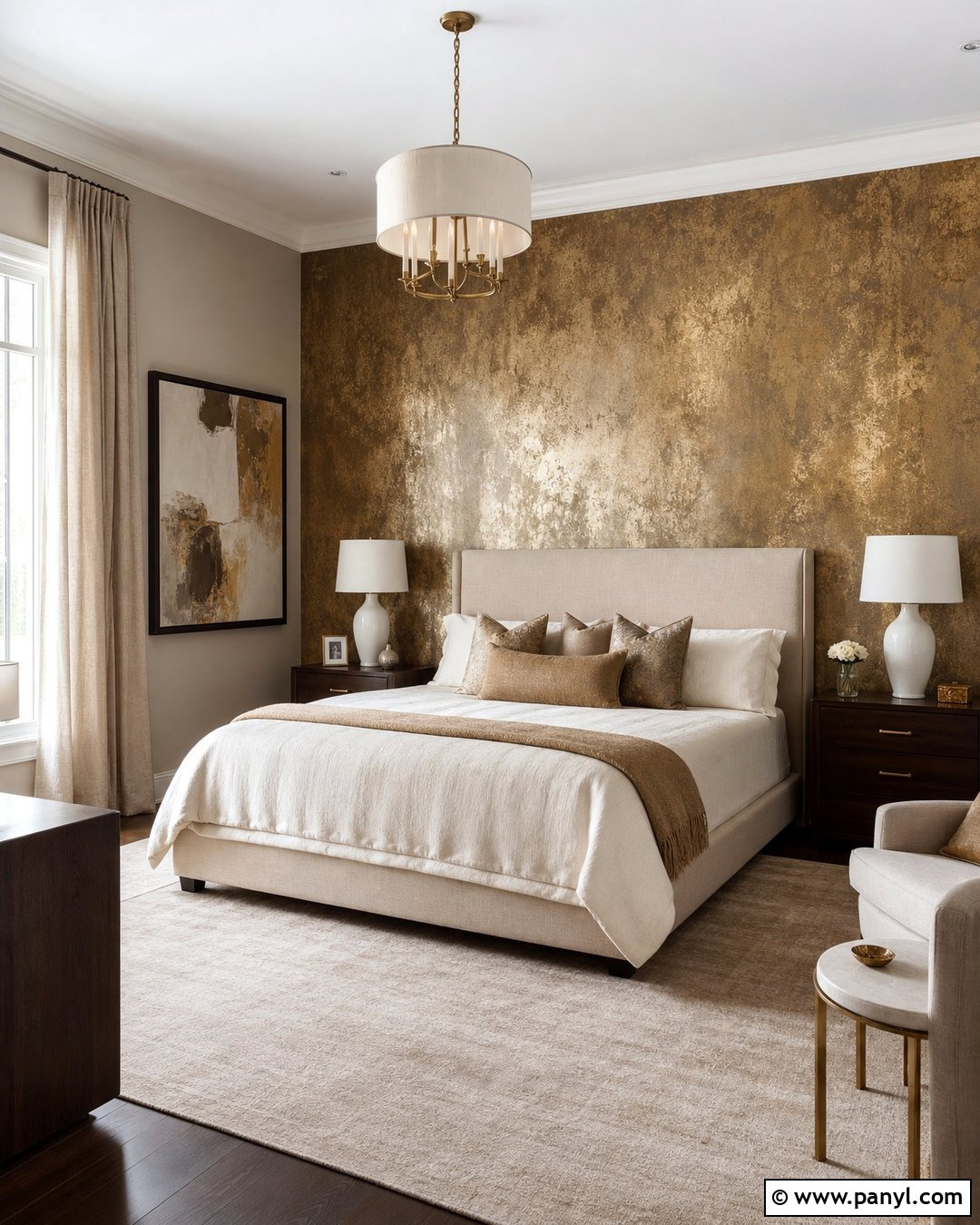 Gold Patina Wall - 35 patina wall ideas
