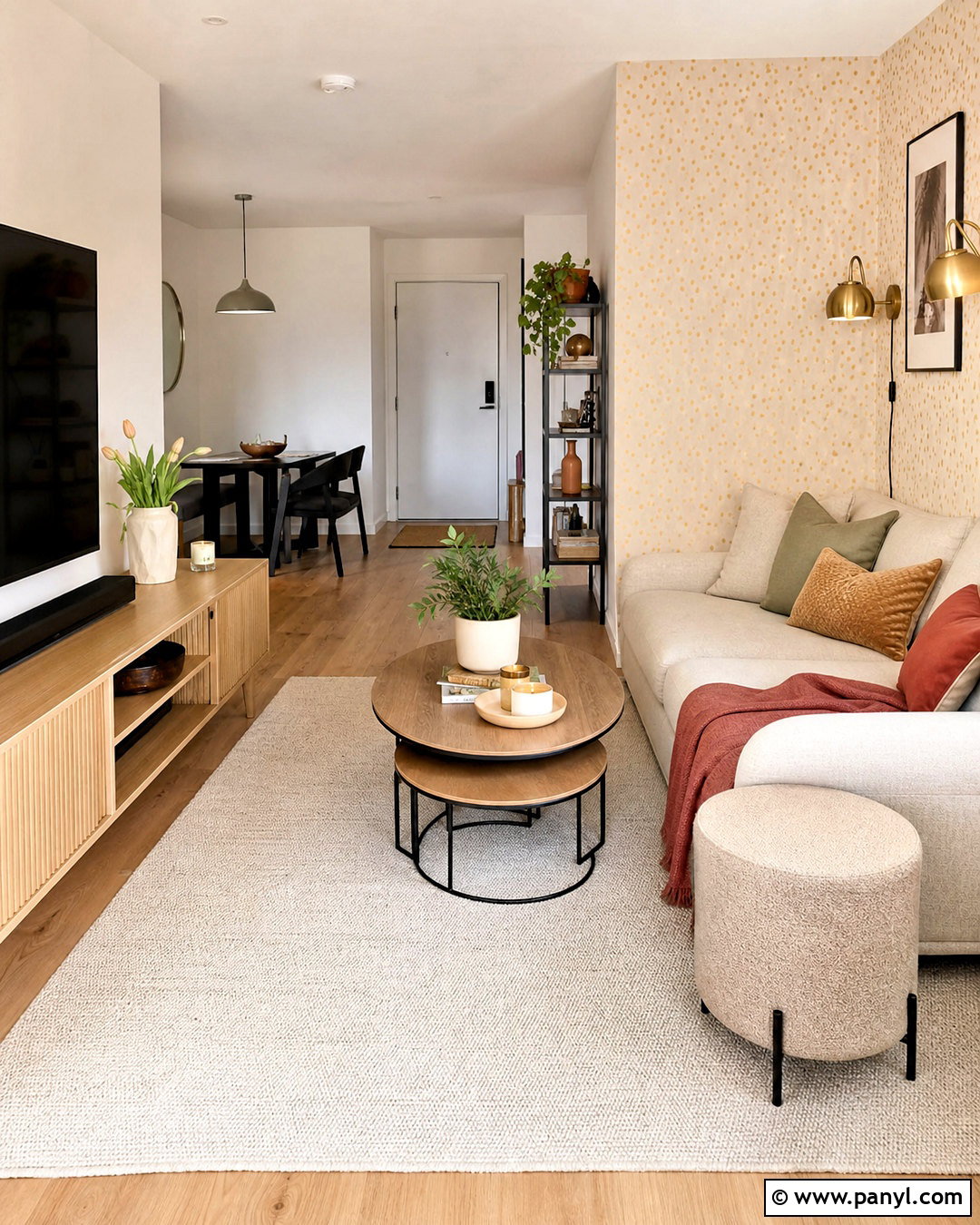 Gold Peel And Stick Wallpaper Living Room - 20 gold wallpaper living room ideas
