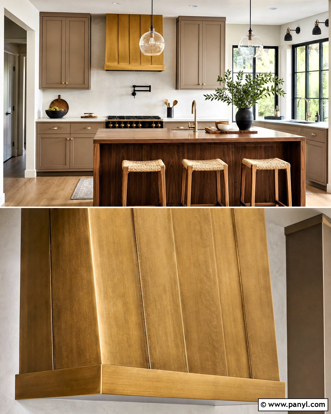 Gold Textured Kitchen Range Hood - 20 gold texture ideas