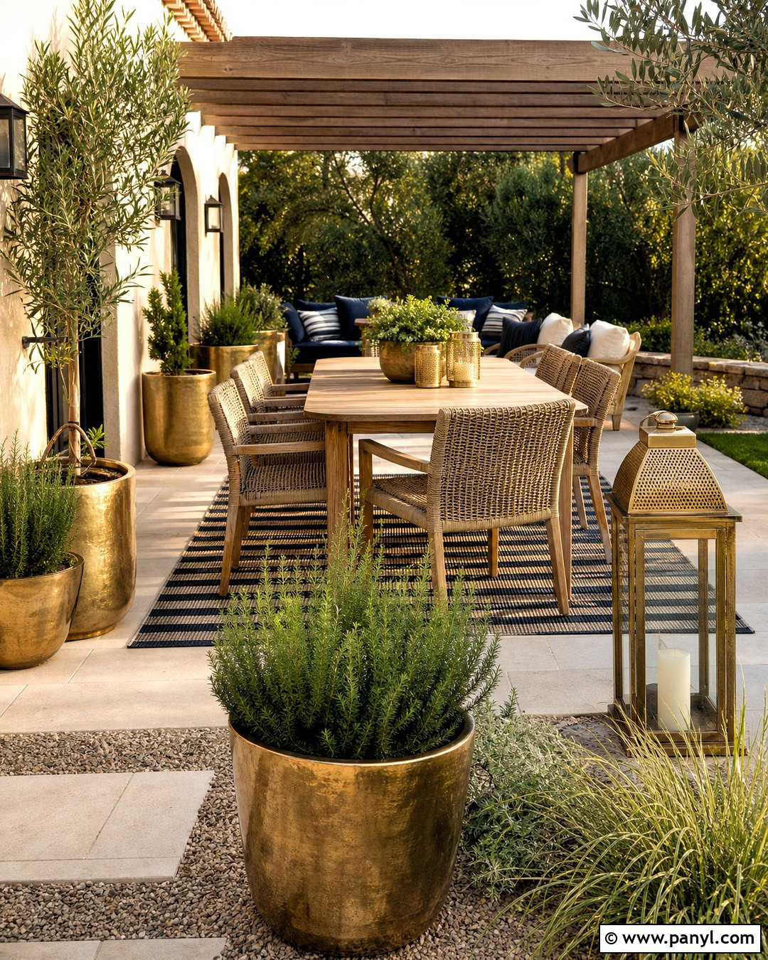 Gold Textured Patio Accents - 20 gold texture ideas