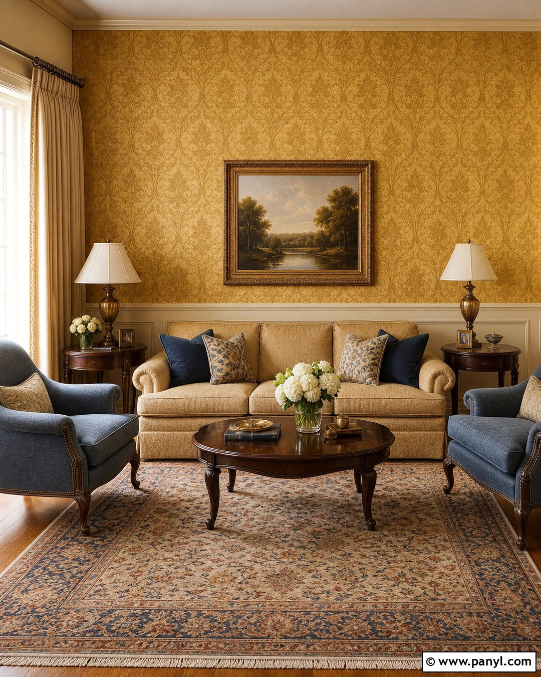 Gold Traditional Wall - 35 Gold Walls
