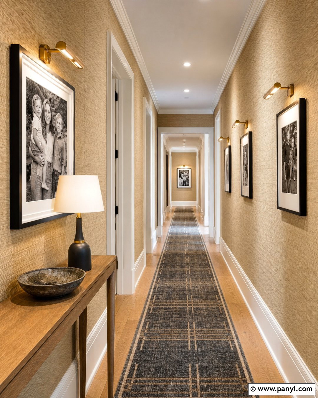 Gold Wall Hallway - 35 Gold Walls