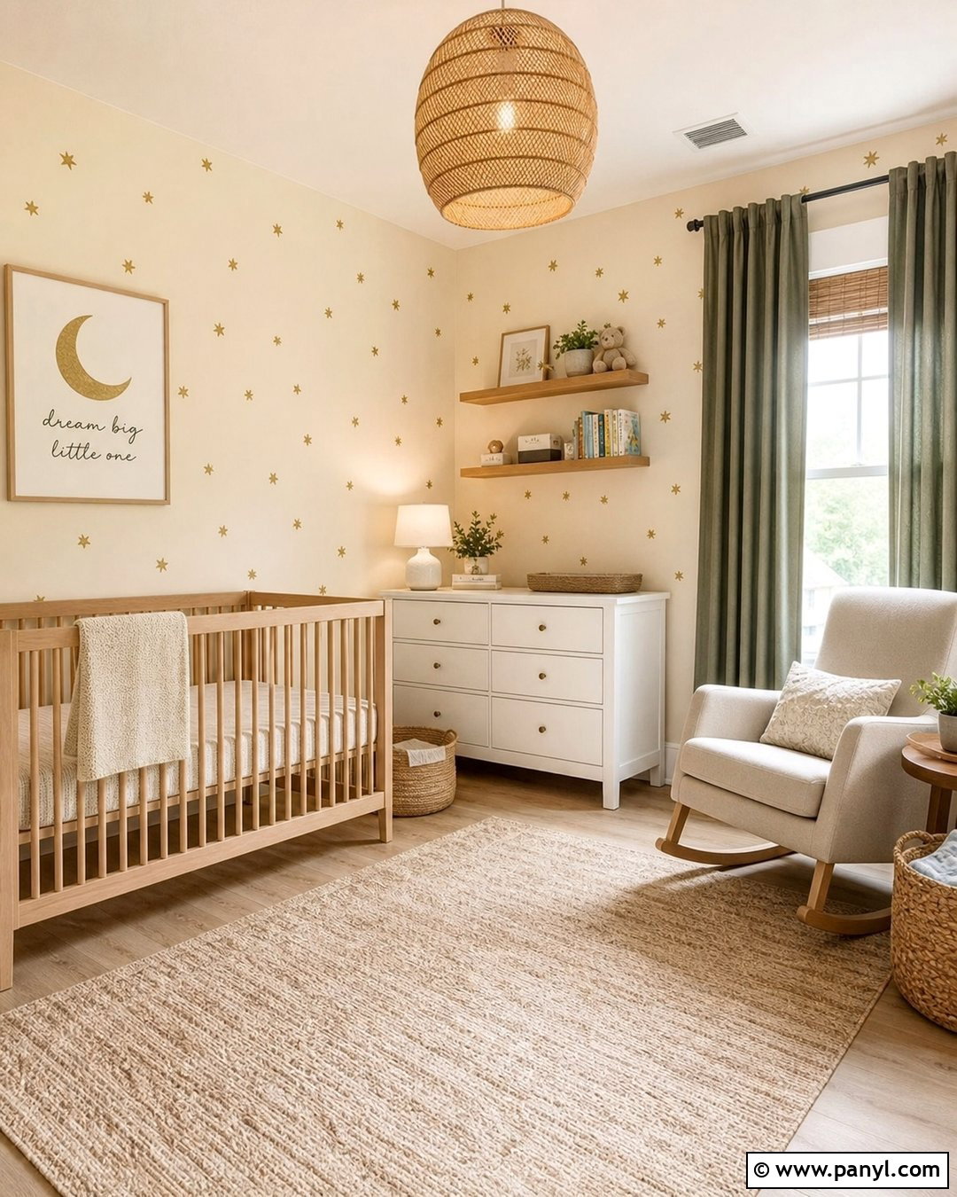 Gold Wall Nursery - 35 Gold Walls