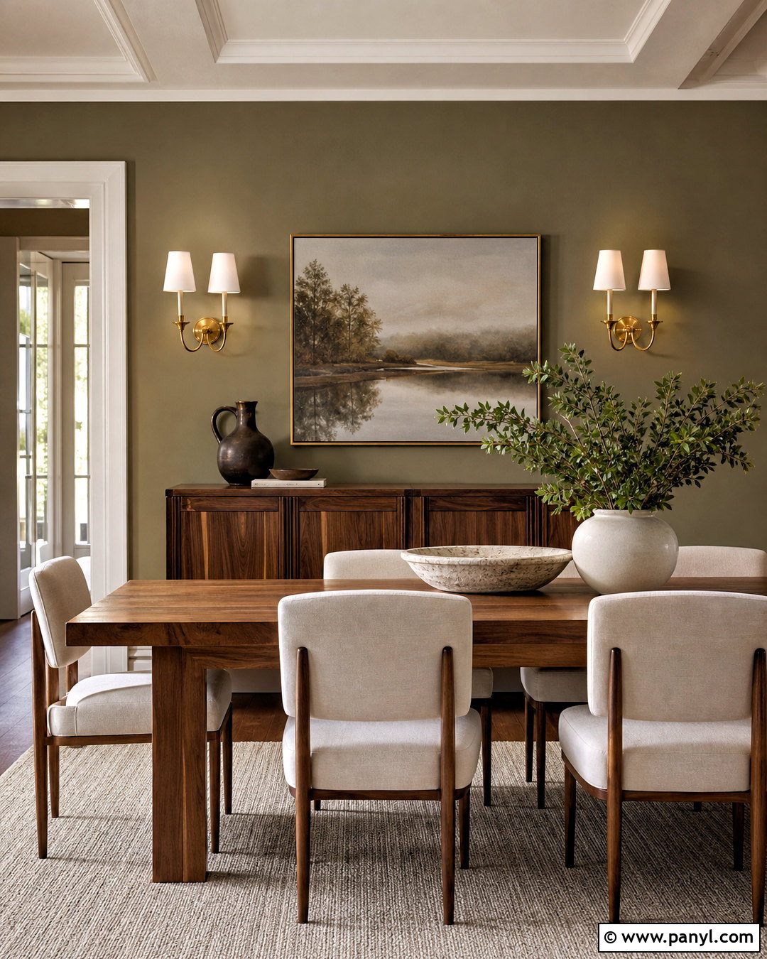 Gold Wall Sconces With Artwork - 20 golden wall decor ideas