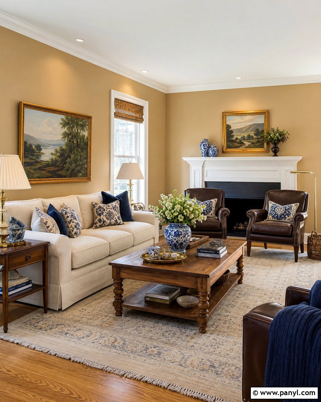 Golden Beige Living Room - 30 beige wall colors for living room ideas