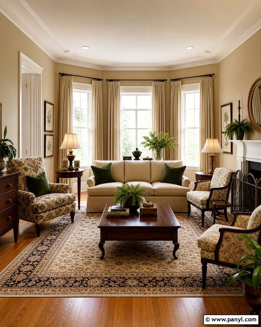 Golden Beige Wall Paint for Traditional Rooms - 20 Beige Wall Paint Sample Ideas