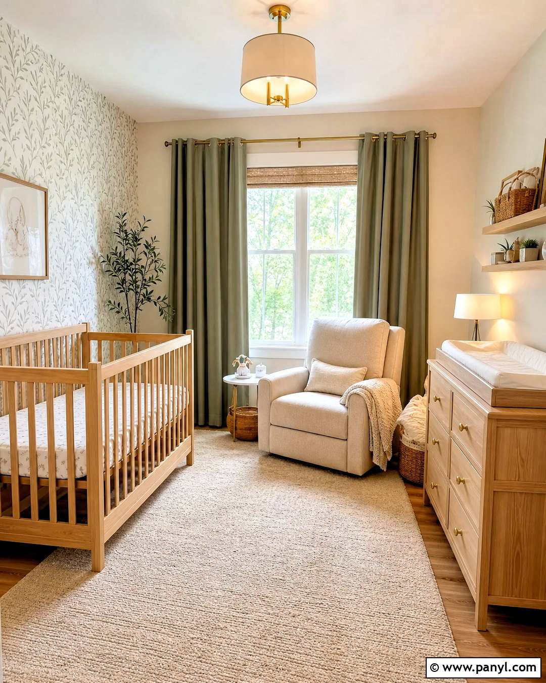 Golden Nursery - 20 golden interior design ideas