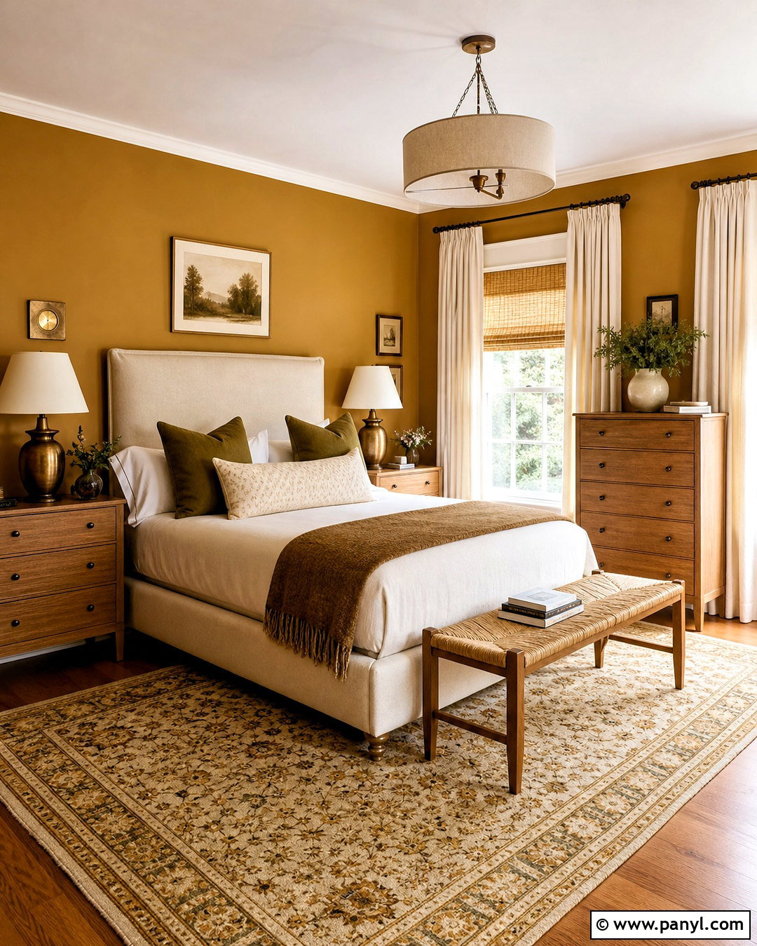 Golden Ochre Bedroom Paint - 20 warm paint colors for bedroom ideas