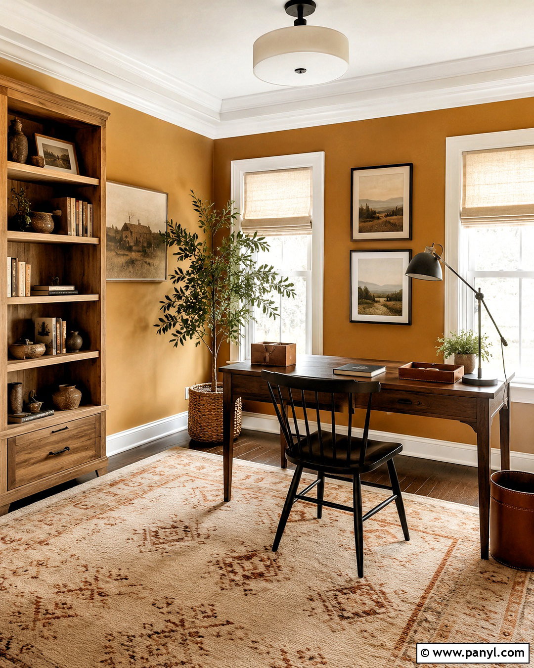 Golden Ochre Wall Color - 20 Warm Earthy Wall Color Ideas
