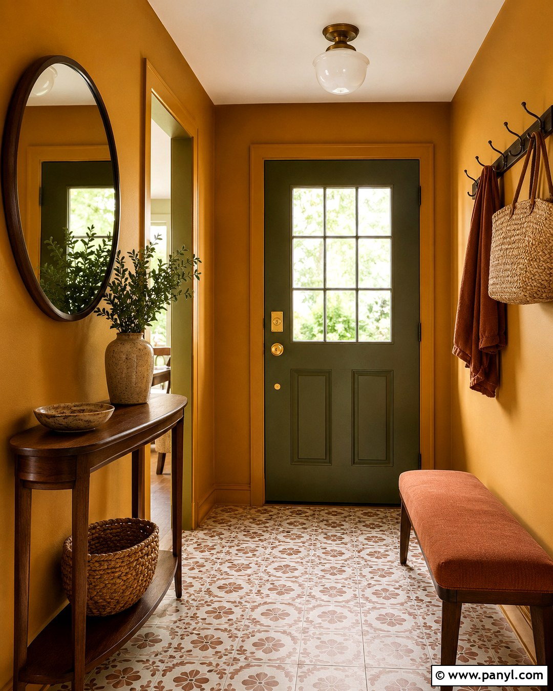 Golden Ochre Wall Color - 20 70S Wall Colors