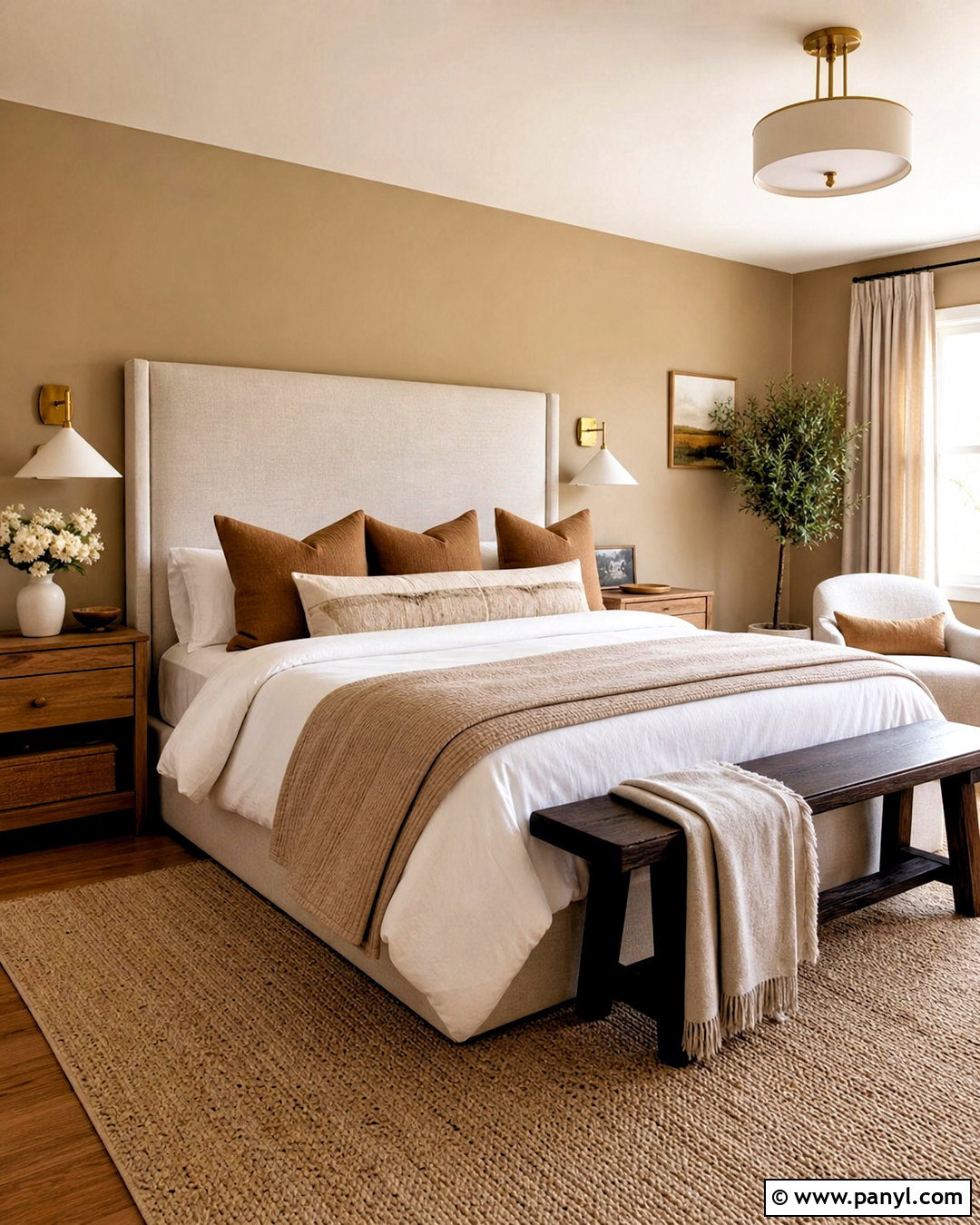 Golden Primary Bedroom - 20 golden interior design ideas