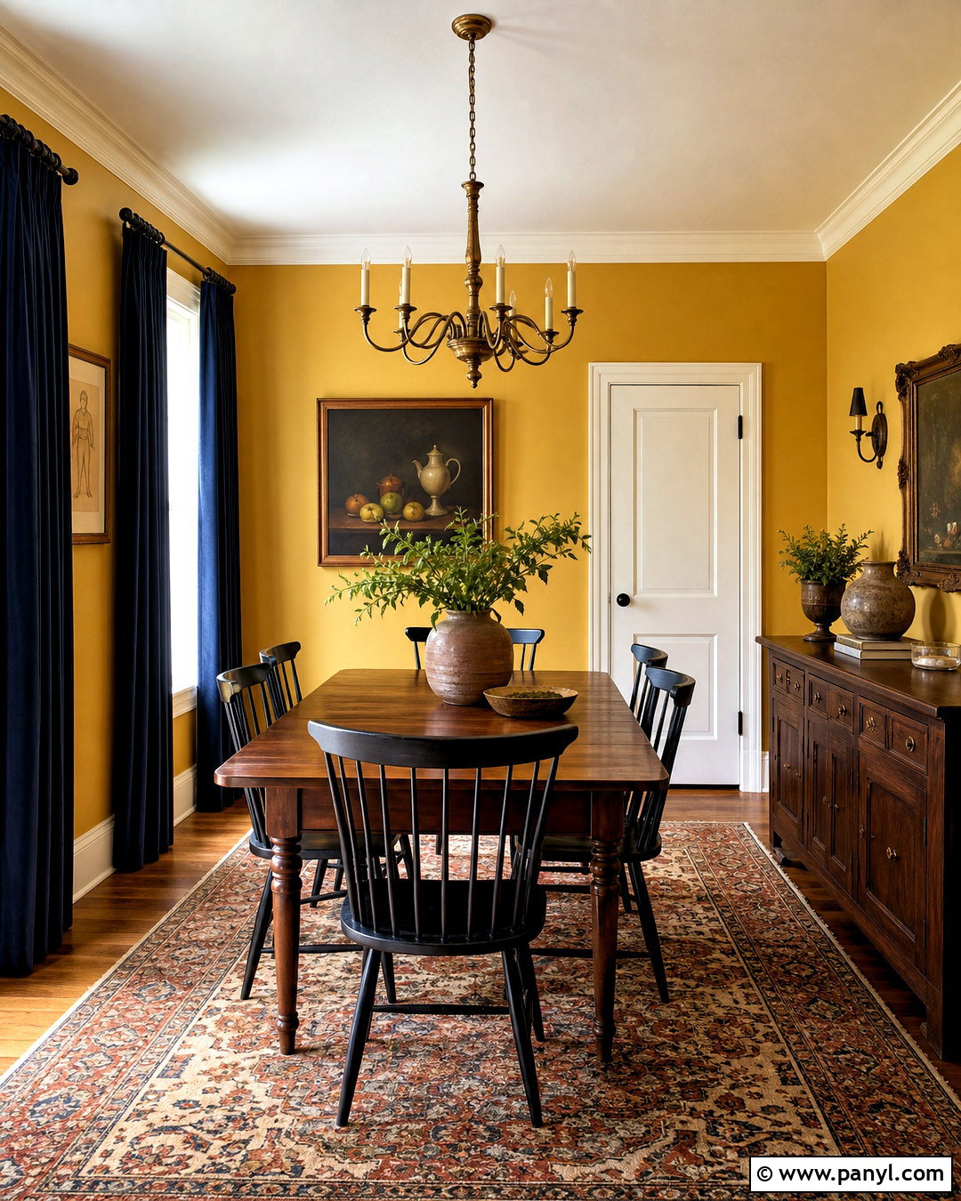 Golden Yellow Dining Room Walls - 20 yellow wall painting ideas