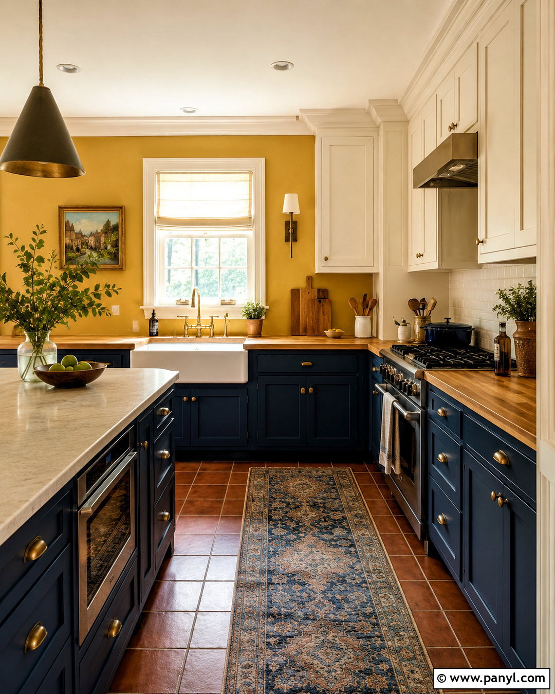 Golden Yellow Kitchen Walls - 35 yellow painted walls