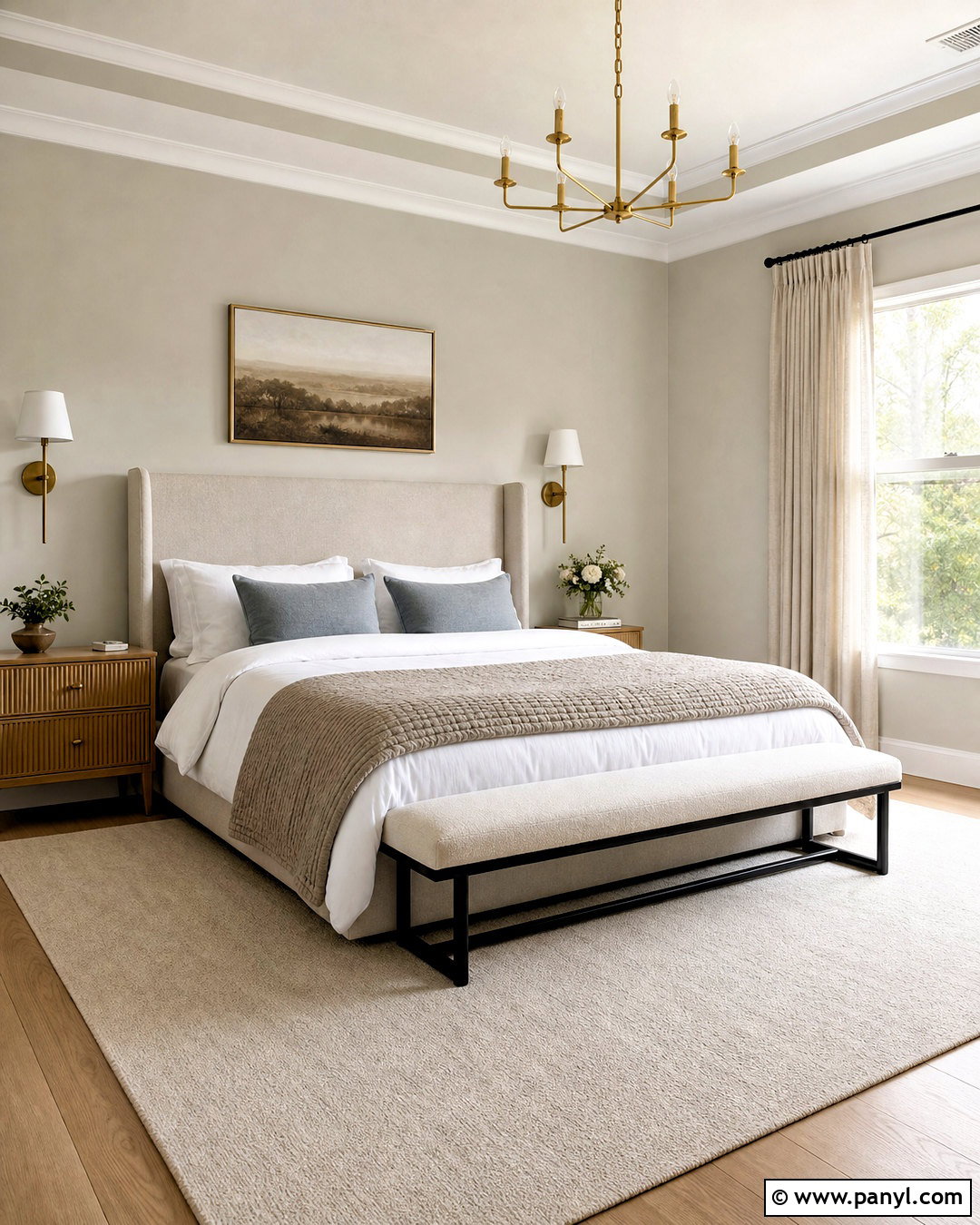 Gossamer Veil Primary Bedroom - 20 sw greige paint colors