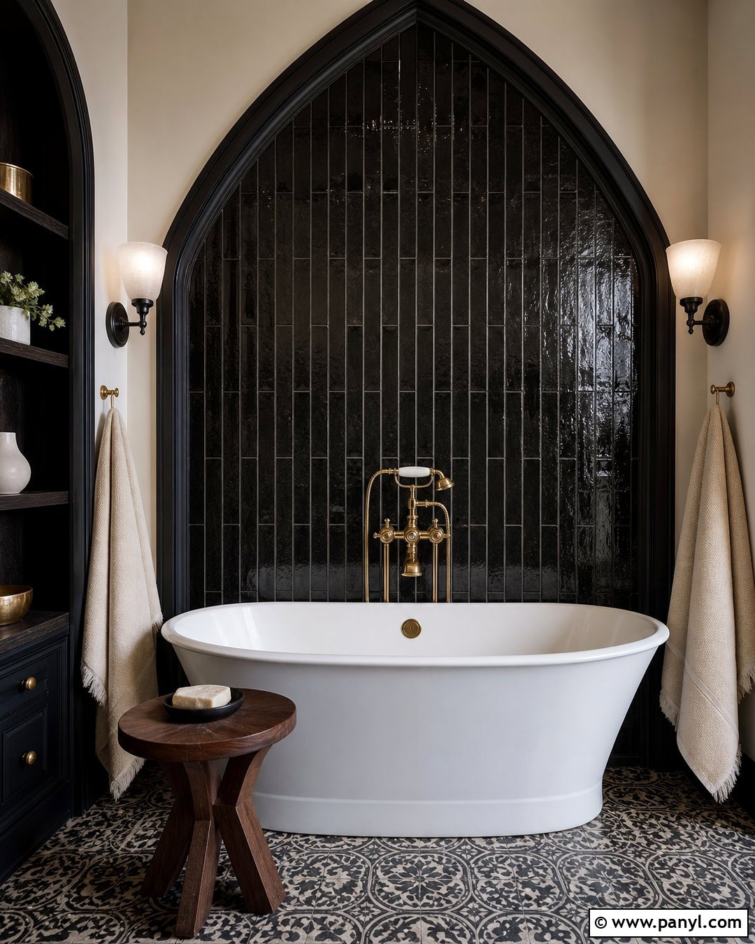 Gothic Bathroom Wall - 30 Gothic Walls