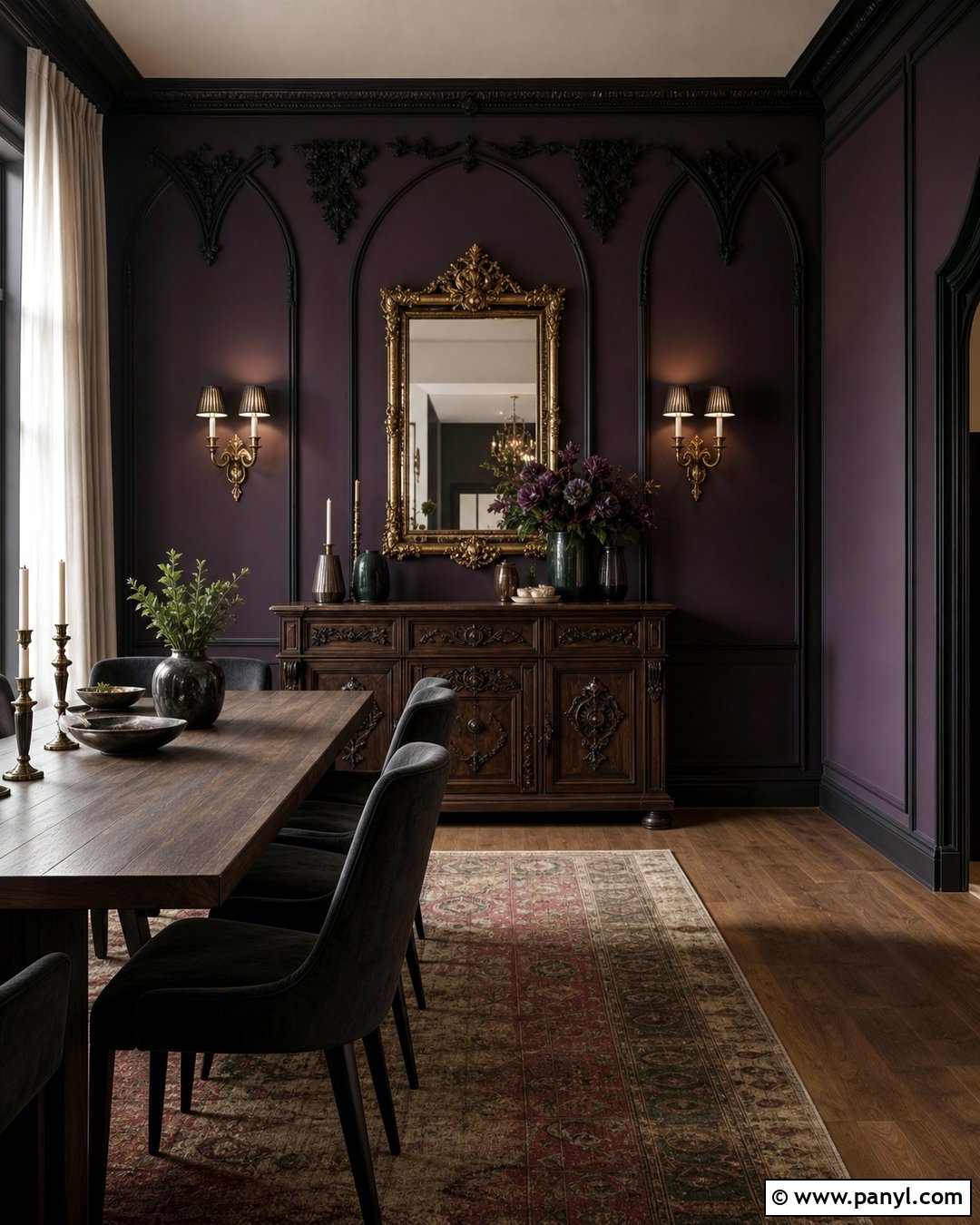 Gothic Dining Room Wall - 30 Gothic Walls