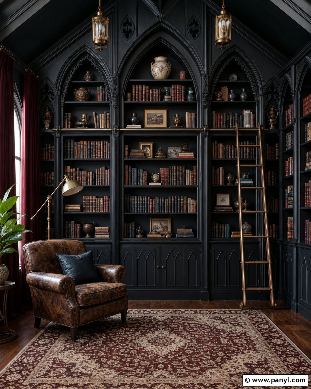 Gothic Library Wall - 30 Gothic Walls