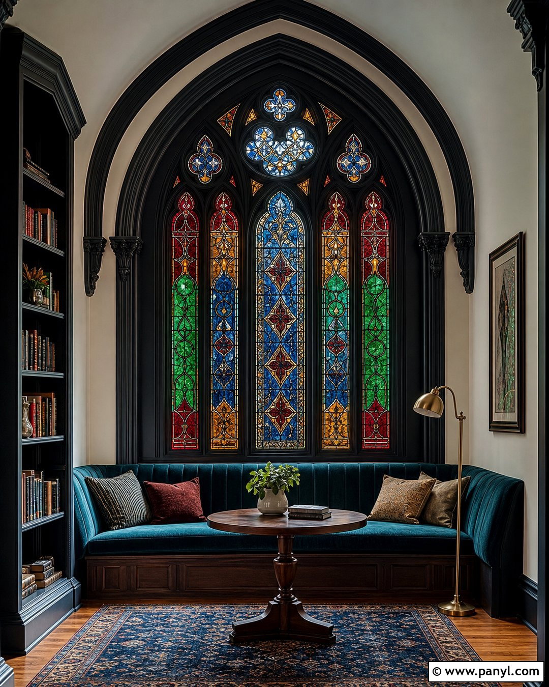 Gothic Stained Glass Wall - 30 Gothic Walls